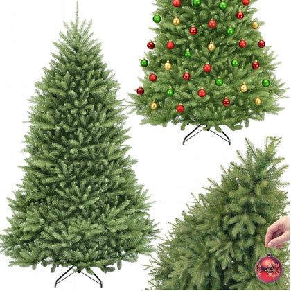 220 cm PVC+PE mākslīgā Ziemassvētku eglīte FRANKLIN