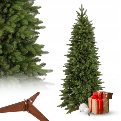 180cm Siaura PE/PVC Dirbtinė Kalėdų eglutė