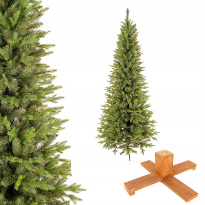 Šaura mākslīgā Ziemassvētku eglīte PE + PVC 220 cm Franklin Slim
