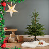 120 cm PE/PVC mākslīgā Ziemassvētku eglīte