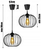 Griestu lampa Loft RETRO BLACK