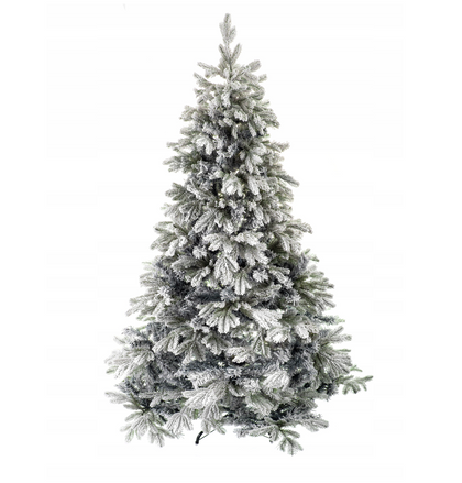 Sniegbaltīte mākslīgā Ziemassvētku eglīte 220 cm. PE+PVC