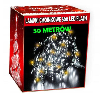 Elektrinė girlianda 500 LED, 50m.