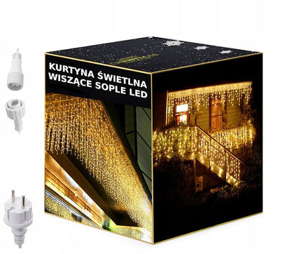 Elektrinė girlianda 300LED IP44, šaltai balta