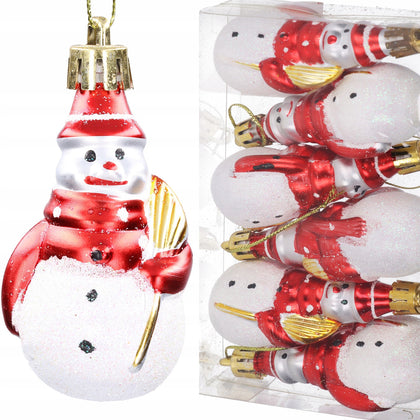 6 Ziemassvētku eglīšu rotaļlietu komplekts