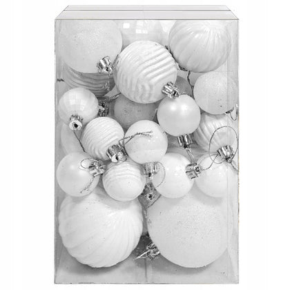 36 daļu Ziemassvētku eglītes rotaļlietu komplekts