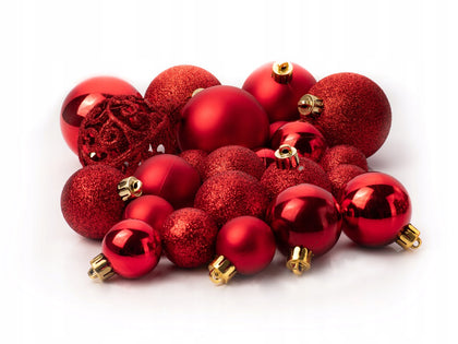 100 Ziemassvētku eglīšu rotaļlietu komplekts