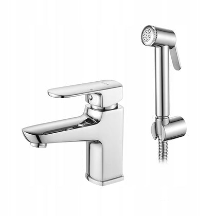 Izlietnes jaucējkrāni ar bide rokturi Ledeme