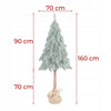 160 cm mākslīgā Ziemassvētku eglīte no PVC