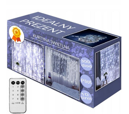 Ziemassvētku vītnes aizkars 3x2m.