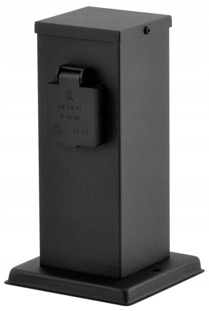 Elektros lizdo stulpelis sodui 2-rozetės