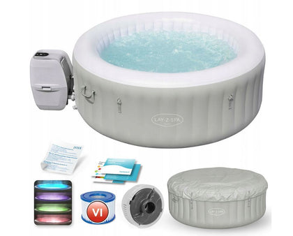 Piepūšamā burbuļvanna ar LED apgaismojumu Bestway 669 litri