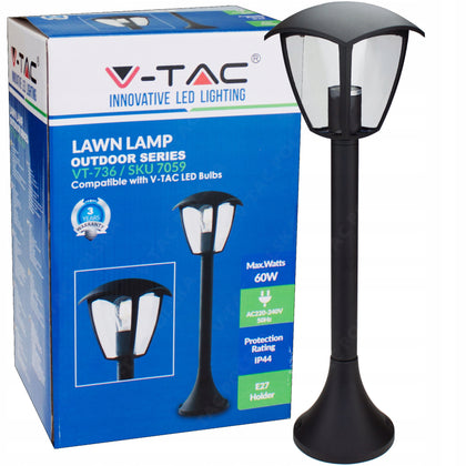 Šviestuvas V-TAC E27 60cm, juodas