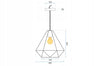 Piekaramā lampa Toollight APP252-1CP