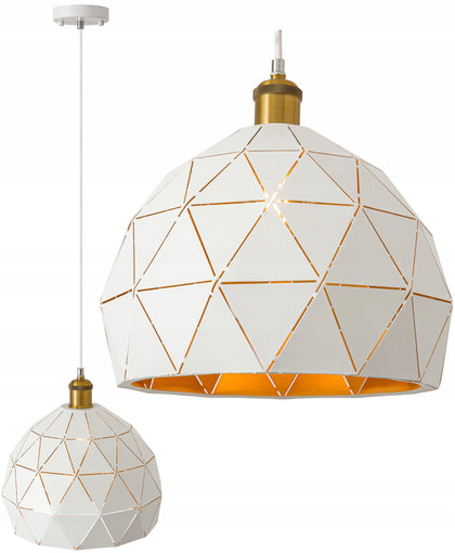 Pakabinamas šviestuvas Toollight APP249-1CP E27 baltas