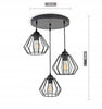 Piekaramā lampa Luxolar 724 E27 3x60W