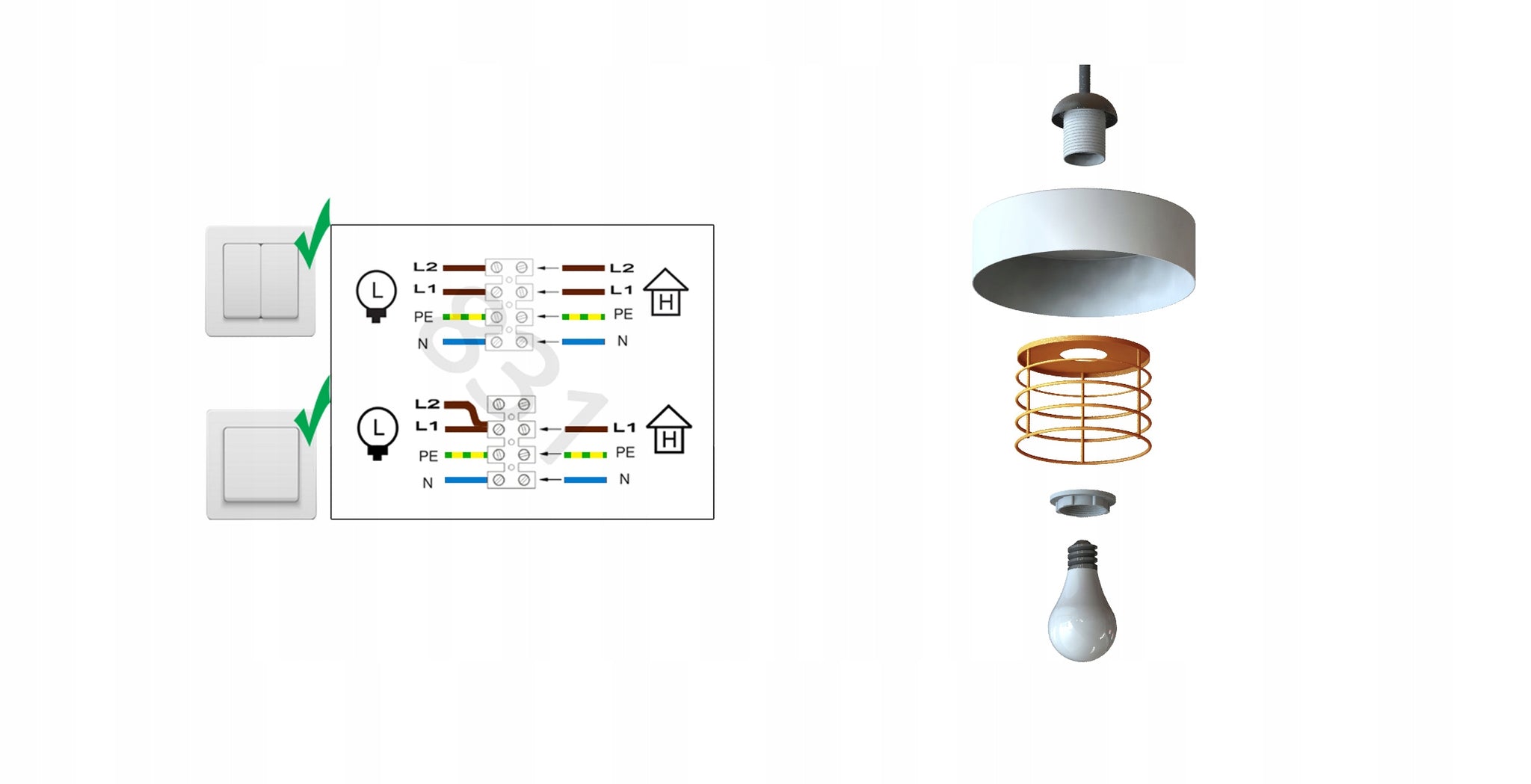 Griestu lampa Luxolar 754-EZ3B 3xE27 60W