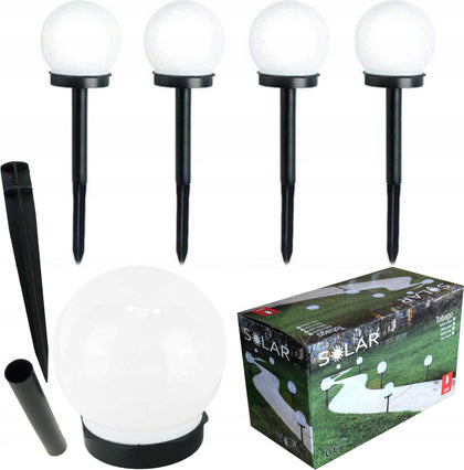 Dārza apgaismojums ar saules baterijām 4 gab. 