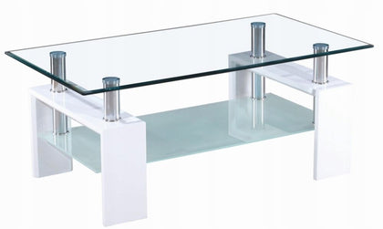 Kavos staliukas A08-2 lakuotas baltas