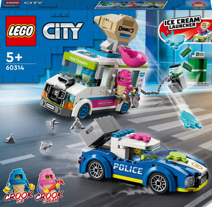 LEGO City policija un saldējuma furgons