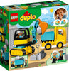 LEGO DUPLO Kravas automašīna un kāpurķēžu ekskavators 10931 2+