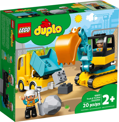 LEGO DUPLO Kravas automašīna un kāpurķēžu ekskavators 10931 2+