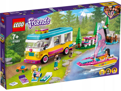 LEGO Friends 41681 Kempinga furgons un burulaiva 7+