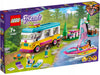 LEGO Friends 41681 Kempinga furgons un burulaiva 7+