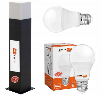 Apgaismojuma stabs SuperLED E27 44cm melns 