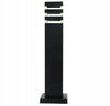 Kvadrātveida dārza apgaismojuma stabs Superled E27 50 cm melns 