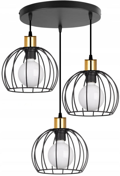 Griestu lampa Light Orbita E27 60W melna