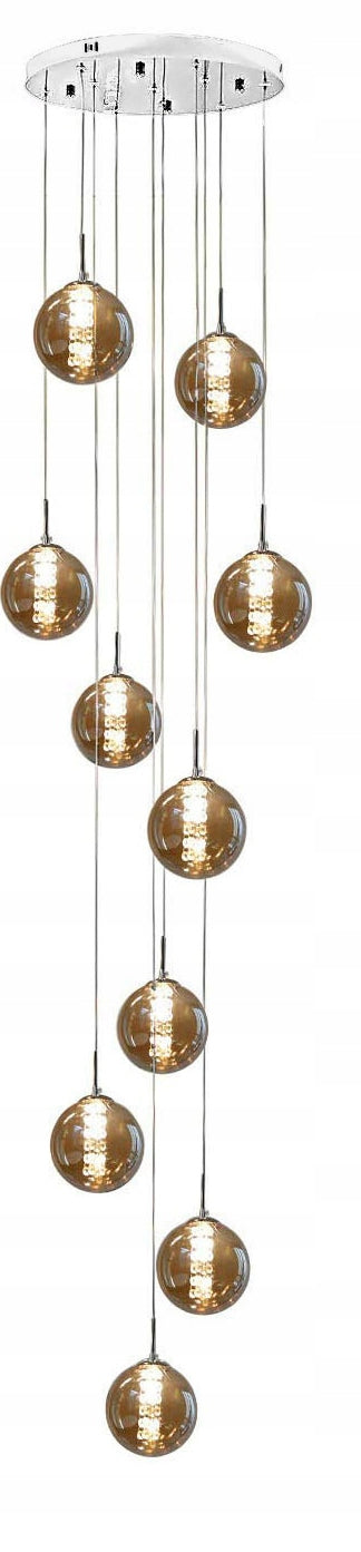 Stikla piekaramā griestu lampa