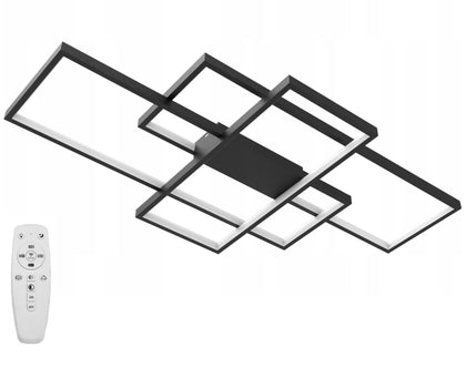 LED piekaramais gaismeklis SuperLED 8168 melns 11700lm