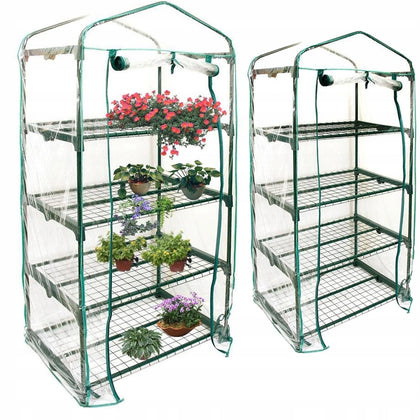 Mini siltumnīca ar 4 plauktiem 160x70x50cm