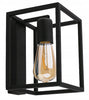 Sienas lampa CRATE melna E27
