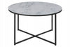 Apaļš kafijas galdiņš ar marmora virsmu