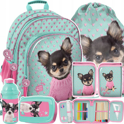 Skolas mugursoma Pase ar aksesuāriem