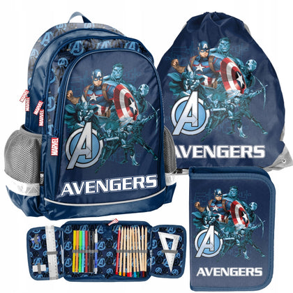 Skolas mugursoma Pase ar aksesuāriem / Atriebēji