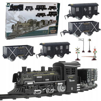 Elektrinis traukinys su dūmais ir garsais