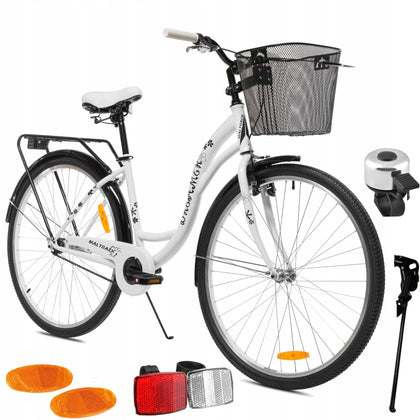 Moteriškas miesto dviratis MalTrack 107773 rėmas 28