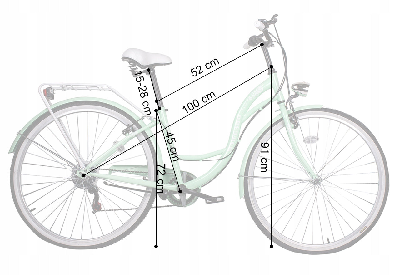 Pilsētas velosipēds MalTrack Dreamer, rāmis 18