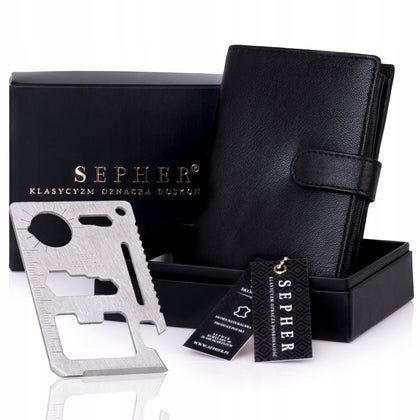 Ādas maks vīriešiem SEPHER