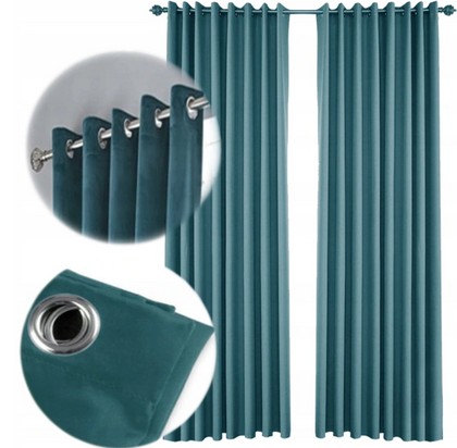 Nakts aizkars ar riņķiem 250 cm x 145 cm