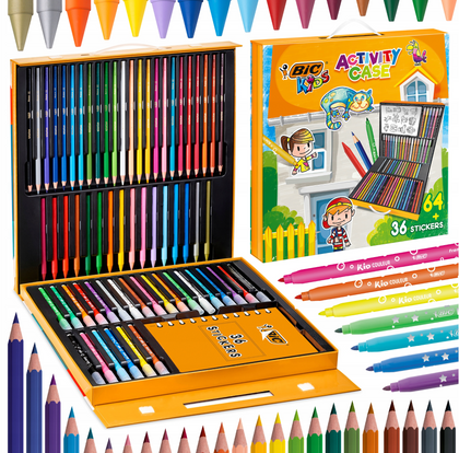 Mākslas komplekts BiC Kids aktivitāšu kaste 64 gab.