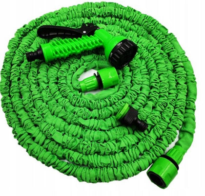 Ištempiama sodo žarna 15m + sodo purkštukas