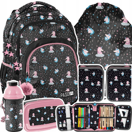 Skolas mugursoma Pase ar aksesuāriem