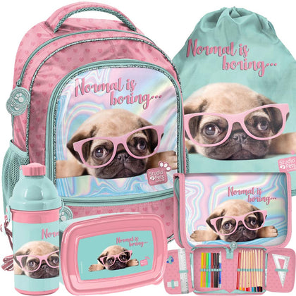 Skolas mugursoma Pase ar aksesuāriem