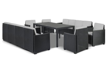 Sodo baldų komplektas, EUROHIT Sicilia, pilka