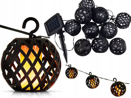 Sodo girlianda POLIFACH 500 cm + saulės baterija