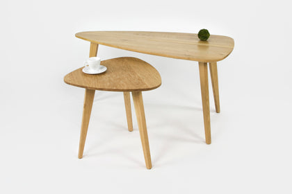 Ąžuolinis kavos staliukas